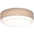 AFX Sanibel 4 Light 32" Wide Flush Mount Drum Ceiling Fixture Jute / White