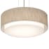 AFX Sanibel 2 Light 16" Wide Suspension Pendant with Laminated Shade Satin Nickel
