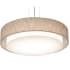 AFX Sanibel 3 Light 24" Wide Suspension Pendant with Laminated Shade Satin Nickel