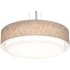AFX Sanibel 32" Wide LED Pendant Satin Nickel / Jute / White