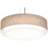 AFX Sanibel 4 Light 32" Wide Pendant Satin Nickel / Jute / White