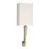 AFX Sheridan 19" Tall ADA Commercial LED Bathroom Sconce with Acrylic and Fabric Shade Champagne / Cream Linen