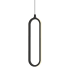 AFX Sienna 13" Tall LED Mini Pendant Black / White