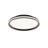 AFX Sona 16" Wide LED Semi-Flush Drum Ceiling Fixture Black / White
