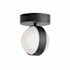 AFX Verona 5" Wide LED Semi-Flush Globe Ceiling Fixture Black