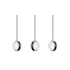 AFX Verona 9" Wide LED Multi Light Pendant Black