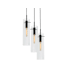 AFX Vista 3 Light 18" Wide Multi Light Pendant Black
