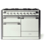 AGA Elise Series 48 Inch Wide 6 Cu. Ft. Free Standing Dual Fuel Range White