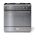 AGA Elise Series 36 Inch Wide 4.5 Cu. Ft. Free Standing Dual Fuel Range Stainless Steel