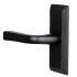 Ageless Iron Vale  - Rustic Cast Iron Non-Turning One Sided Single Dummy Door Lever with Lance Lever Black Iron