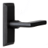 Ageless Iron Vale  - Rustic Cast Iron Right Handed Non-Turning One Sided Single Dummy Door Lever with Dirk Lever Black Iron