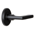 Ageless Iron Loch - Rustic Cast Iron Right Handed Non-Turning One Sided Single Dummy Door Handle with Dirk Lever Black Iron