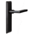 Ageless Iron Keep - Rustic Cast Iron Right Handed Non-Turning One Sided Single Dummy Door Handle with Dirk Lever Black Iron