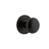 Ageless Iron Loch - Rustic Cast Iron Privacy Door Knob Set with Keep Knob and 2-3/8" Backset Black Iron