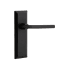 Ageless Iron Keep - Rustic Cast Iron Right Handed Privacy Door Lever Set with Dirk Lever and 2-3/4" Backset Black Iron