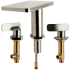 ALFI brand 1.2 GPM Widespread Bathroom Faucet Brushed Nickel