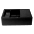 ALFI brand 33" Farmhouse Single Basin Granite Composite Kitchen Sink with Basin Rack, Colander and Cutting Board Black