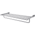 ALFI brand 24" Towel Rack with Integrated Towel Bar Polished Chrome