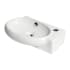 ALFI brand 16-3/4" Oval Vitreous China Wall Mounted Bathroom Sink with Overflow and 1 Faucet Hole White