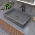 ALFI brand 24" Rectangular Concrete Vessel Bathroom Sink Grey Matte
