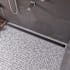 ALFI brand 59" Stainless Steel Linear Shower Drain with Groove Lines Brushed Stainless Steel