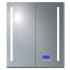 ALFI brand 26" x 30" Lighted Frameless Double Door Medicine Cabinet Satin Aluminum