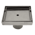 ALFI brand 5" x 5" Square Tile Insert Shower Drain with 2" Outlet Stainless Steel