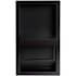 ALFI brand Recessed Euro Toilet Paper Holder with Shelf Black