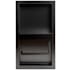 ALFI brand Recessed Euro Toilet Paper Holder with Shelf Brushed Black