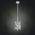 Allegri Vermeer 5" Wide Mini Pendant with Firenze Crystal Chrome