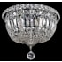 Allegri Betti 4 Light 12" Wide Flush Mount Bowl Ceiling Fixture Chrome / Clear Firenze