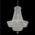 Allegri Napoli 33 Light 42" Wide Empire Chandelier with Crystal Accents Polished Chrome
