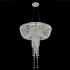 Allegri Cascata Single Light 24" Wide Crystal Chandelier Chrome / Clear Firenze