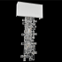 Allegri Vermeer 6 Light 30" Tall Wall Sconce Chrome / Clear Firenze