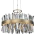Allegri Glacier 2 Light 25" Wide LED Pendant Brushed Champagne Gold