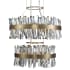 Allegri Glacier 4 Light 32" Wide LED Ring Chandelier Brushed Champagne Gold