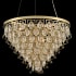 Allegri Carmella 27" Wide Waterfall Chandelier with Firenze Crystal Brushed Brass