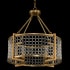 Allegri Verona 24" Wide Pendant with Firenze Crystal Brushed Pearlized Brass