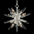 Allegri Angelo 14" Wide Pendant with Firenze Crystal Polished Silver