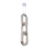 Allegri Catena 3 Light 12" Wide LED Pendant with Firenze Crystal Chrome