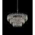 Allegri Pandoro 21" Wide Waterfall Chandelier with Firenze Crystal Chrome