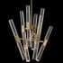 Allegri Apollo 16 Light 26" Wide LED Abstract Chandelier with Firenze Crystal Brushed Champagne Gold