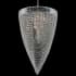 Allegri Mira 26" Wide Pendant with Firenze Crystal Chrome