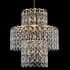 Allegri Caretta 27" Wide Drum Chandelier with Firenze Crystal Antique Brass