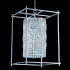 Allegri Joni 23" Wide Pendant with Firenze Crystal Chrome