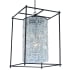 Allegri Joni 30" Wide Pendant with Firenze Crystal Matte Black