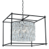 Allegri Joni 34" Wide Pendant with Firenze Crystal Matte Black