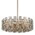 Allegri Piazze 8 Light 22" Wide Semi-Flush Drum Ceiling Fixture Brushed Champagne Gold
