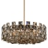 Allegri Piazze 9 Light 29" Wide Crystal Pendant Brushed Champagne Gold