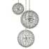Allegri Alta 36 Light 48" Wide Crystal Multi Light Pendant - (2) 26" and (1) 36" Spheres Polished Chrome